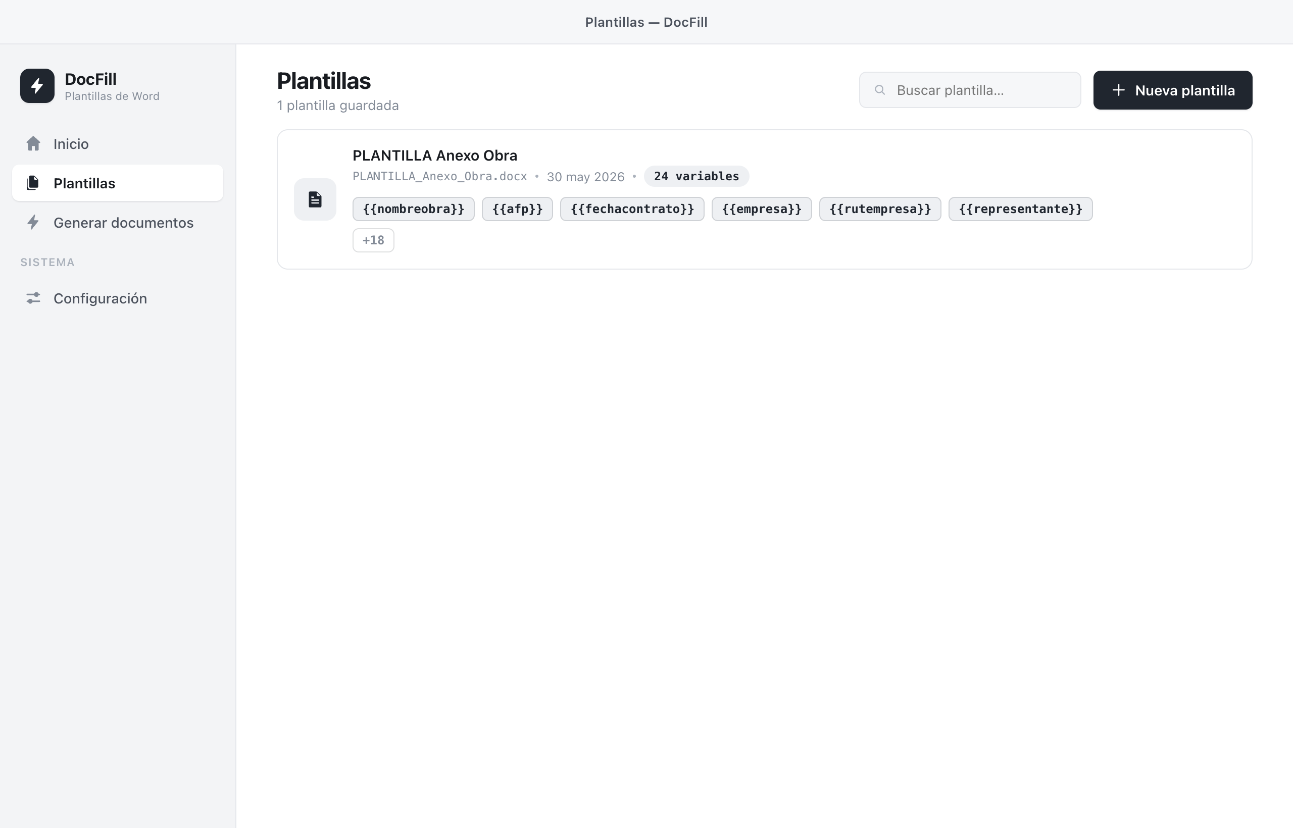 Plantillas